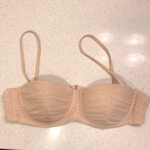 J. Crew tulle swim underwire bikini top